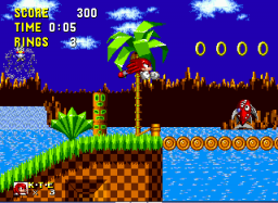 Knuckles the Echidna in Sonic the Hedgehog Screenshot 1